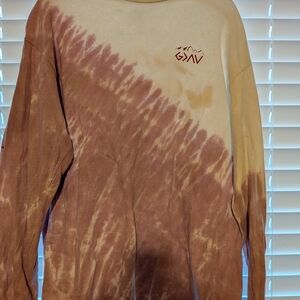 Simply Southern Brown and Cream Long Sleeve Tee